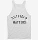 Outfield Matters Funny Baseball white Tank