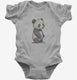 Panda grey Infant Bodysuit