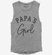 Papa's Girl grey Womens Muscle Tank
