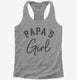 Papa's Girl grey Womens Racerback Tank