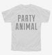 Party Animal white Youth Tee