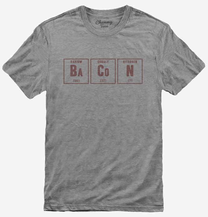 Periodic Elements of Bacon T-Shirt