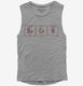 Periodic Elements of Bacon grey Womens Muscle Tank