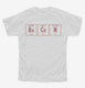 Periodic Elements of Bacon white Youth Tee