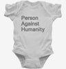 Person Against Humanity Infant Bodysuit 83a79a1f-e967-4635-9a86-589467c826df 666x695.jpg?v=1700597040