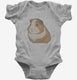 Pet Guinea Pig Graphic grey Infant Bodysuit