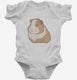 Pet Guinea Pig Graphic white Infant Bodysuit