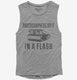 Photographers Do It In A Flash  Womens Muscle Tank