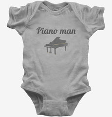 Piano Man Baby Bodysuit