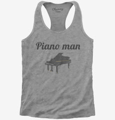 Piano Man Womens Racerback Tank