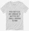 Pick Your Battles Womens Vneck Shirt 8d4e5906-9bce-445e-bcbc-c0f9e40b113e 666x695.jpg?v=1700596795