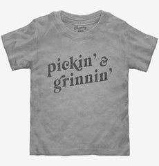 Pickin And Grinnin Bluegrass Toddler Shirt