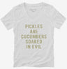 Pickles Are Cucumbers Soaked In Evil Womens Vneck Shirt D82e1499-14ec-4b98-8455-a36f129c658e 666x695.jpg?v=1700596889
