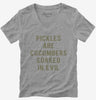 Pickles Are Cucumbers Soaked In Evil Womens Vneck Tshirt Db9098a7-d21d-456e-8caf-ed34321aa1c0 666x695.jpg?v=1700596889
