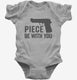 Piece Be With You Funny CCW Concealed Carry  Infant Bodysuit