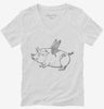 Pig With Wings Flying Pig Womens Vneck Shirt 666x695.jpg?v=1700377103