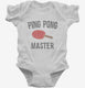 Ping Pong Master white Infant Bodysuit