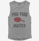 Ping Pong Master grey Womens Muscle Tank