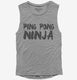 Ping Pong Ninja Player Funny Table Tennis  Womens Muscle Tank