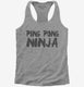 Ping Pong Ninja Player Funny Table Tennis  Womens Racerback Tank