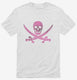 Pink Pirate Skull And Crossbones  Mens