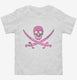 Pink Pirate Skull And Crossbones  Toddler Tee