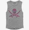Pink Pirate Skull And Crossbones Womens Muscle Tank Top 6204bb0c-c26f-4acc-8c8f-604f50a43026 666x695.jpg?v=1700596592