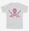 Pink Pirate Skull And Crossbones Youth Tshirt 024a39da-8a1f-4f2e-a510-b7688614e4f1 666x695.jpg?v=1700596592