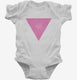 Pink Triangle white Infant Bodysuit
