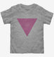 Pink Triangle grey Toddler Tee