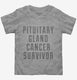 Pituitary Gland Cancer Survivor grey Toddler Tee