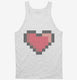 Pixel Heart 8 Bit Love  Tank