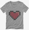 Pixel Heart 8 Bit Love Womens Vneck Tshirt 78a31c8b-63a8-45c5-bee8-ec6705a895cf 666x695.jpg?v=1700596401