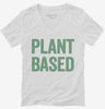 Plant Based Vegetarian Womens Vneck Shirt 666x695.jpg?v=1700410316