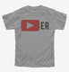 Player grey Youth Tee