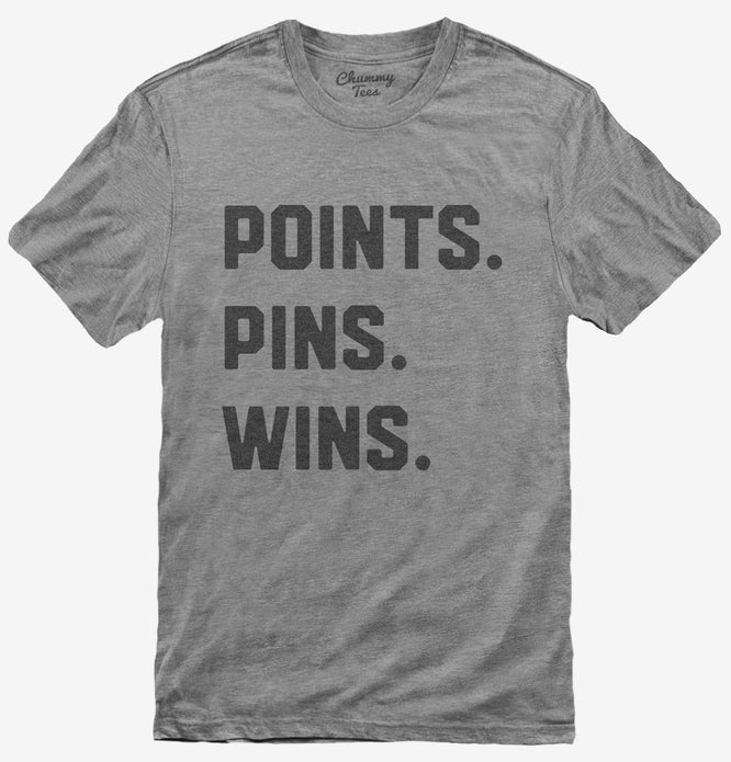 Points Pins Wins Wrestling T-Shirt