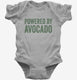 Powered By Avocado grey Infant Bodysuit