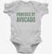 Powered By Avocado white Infant Bodysuit