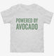 Powered By Avocado white Toddler Tee