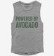 Powered By Avocado grey Womens Muscle Tank