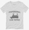 Professional Cow Tipper Womens Vneck Shirt 666x695.jpg?v=1700479782