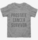 Prostate Cancer Survivor grey Toddler Tee