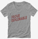 Proud Deplorable  Womens V-Neck Tee