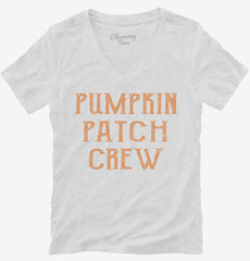 Pumpkin Patch Crew Womens V-Neck Shirt