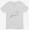 Rainbow Colored Unicorn Womens Vneck Shirt 666x695.jpg?v=1700537196