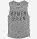 Ramen Queen grey Womens Muscle Tank