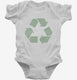 Recycling Symbol white Infant Bodysuit