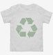 Recycling Symbol white Toddler Tee