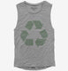 Recycling Symbol grey Womens Muscle Tank