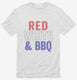 Red White And BBQ white Mens